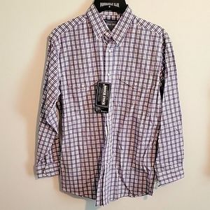 Rough stock button up western dress shirt